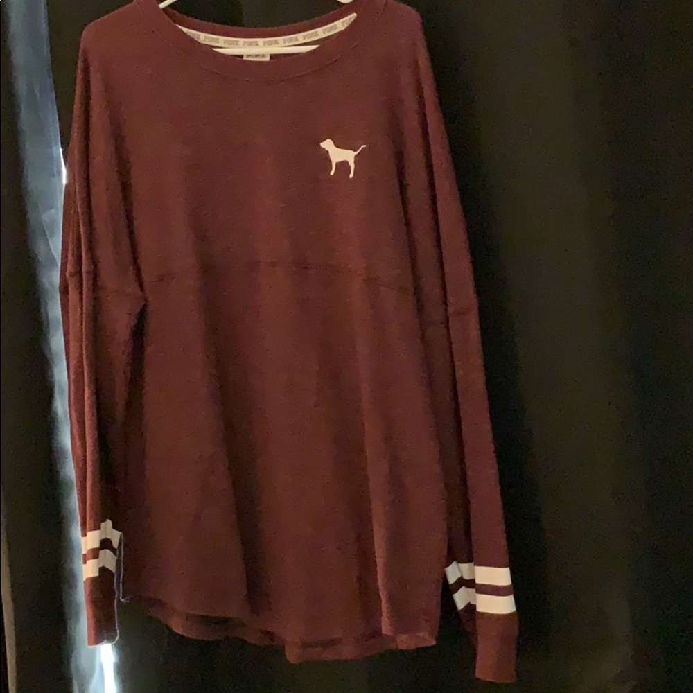 VS Pink! Varsity sweater